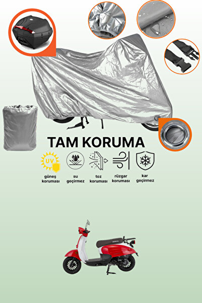 dokaca Gray Lock and Tail Bag Compatible Mondial 50 Turismo Compatible Motorc...