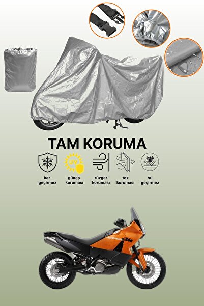 dokaca حقيبة خلفية رمادية اللون وقماش دراجة نارية متوافق مع KTM 990 Adventure