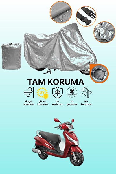 dokaca غطاء محرك متوافق مع هيرو دويت 125، غطاء واقي متوافق مع اللون الرمادي