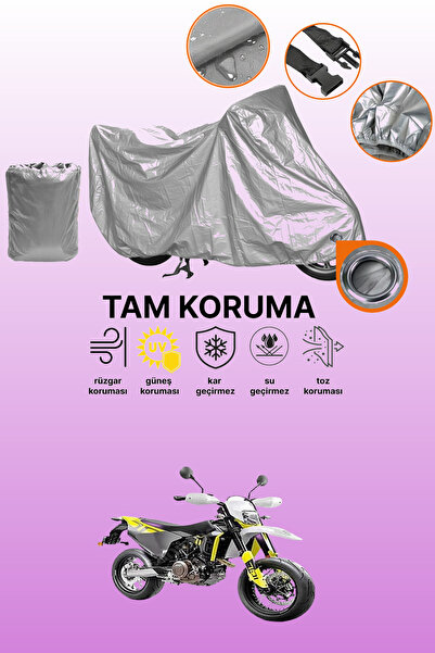 dokaca Gray Lock Compatible Husqvarna Supermoto 701 Compatible Motorcycle Cov...