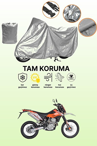 dokaca Gray Mondial X-Treme Enduro Compatible Motorcycle Tarpaulin, Protectiv...