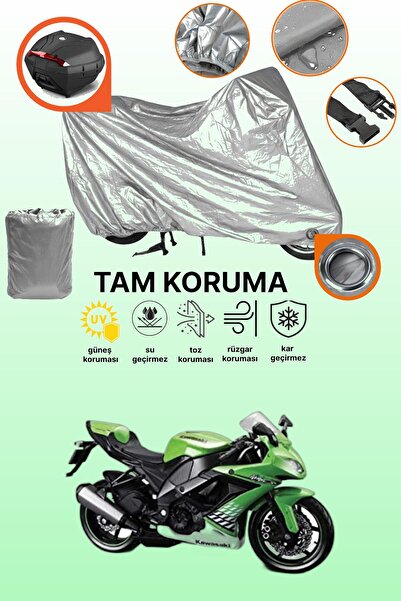 dokaca حقيبة خلفية وقفل باللون الرمادي متوافقة مع دراجة نارية كاواساكي نينجا ...