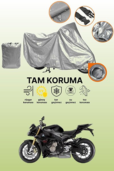 dokaca Grey Lock Compatible Bmw S 1000 R Compatible Motorcycle Tarpaulin, Pro...