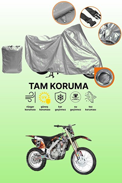 dokaca Gray Lock Compatible Apachi Xz 250R Compatible Motorcycle Cover, Prote...