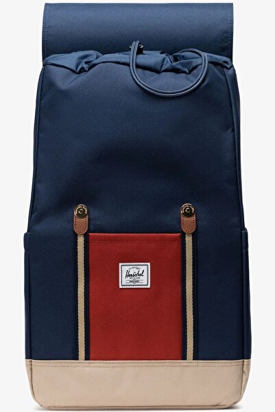 herschel Retreat ™ Backpack 23L Unisex (46cm X 28cm X 15cm) Backpack Navy-Beige-Red