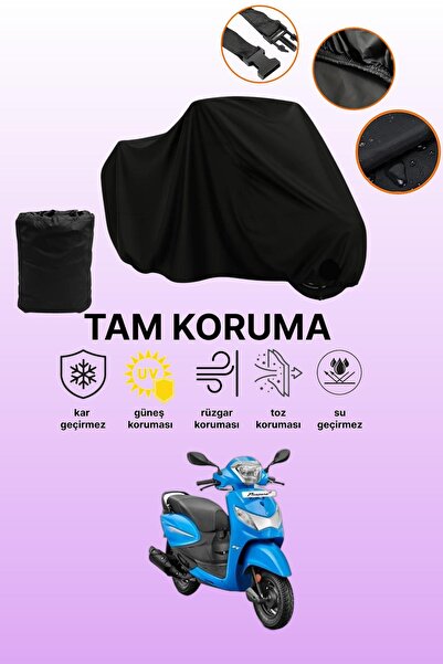 dokaca غطاء محرك متوافق مع Black Hero Pleasure 110، غطاء واقي، غطاء دراجة نارية