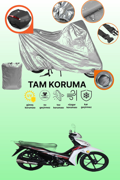 dokaca Gray Lock and Tail Bag Compatible Rks Next 50 Compatible Motorcycle Ta...