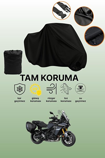 dokaca غطاء محرك متوافق مع ياماها تريسر 9 جي تي+ باللون الأسود، غطاء واقي، غط...