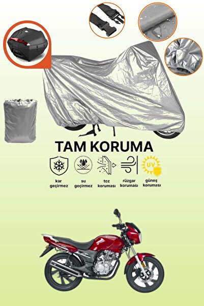 dokaca Gray Rear Bag Compatible with Kanuni Puma 150 Compatible Motorcycle Co...