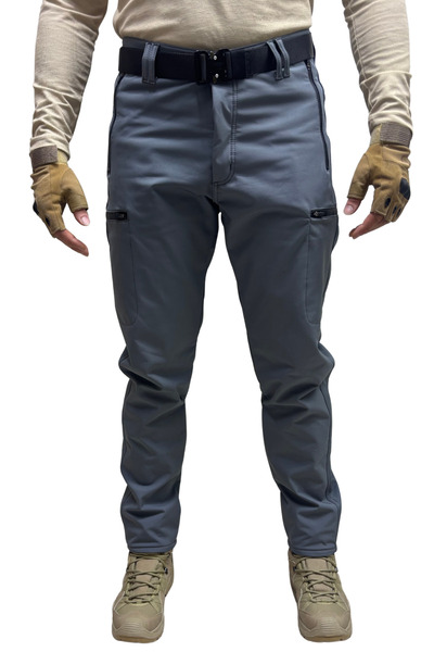 Polviton Softshell Men's Cargo Pants with Fleece Inside, 100% Water and Windproof, Thick Winter Wear