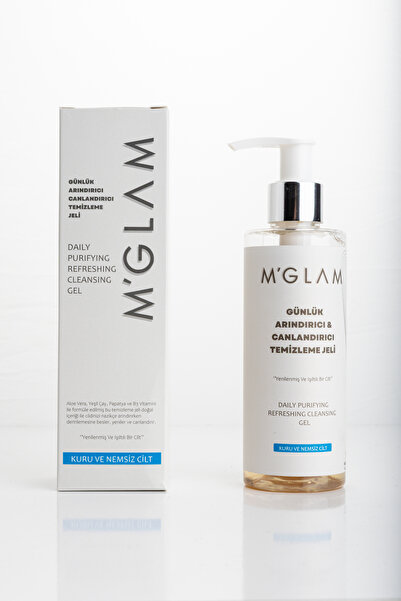 MGLAM جل التنظيف المنقي والمنشط - تأثير منشط مع الصبار والشاي الأخضر