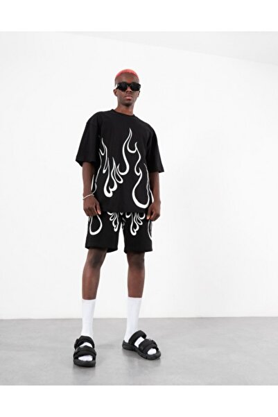 No Future Urban Flames T-Shirt Nf0470Syby