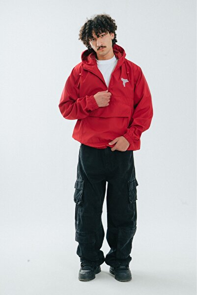 No Future Street Style Uzi Half Zip Men's Jacket Raincoat Nf0314Kz