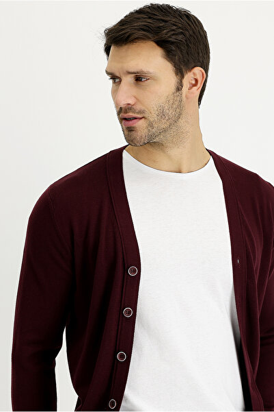 Kiğılı Comfortable Cut Cotton Knitwear Cardigan