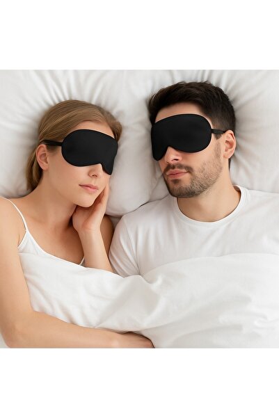 Markaflex مجموعة من قطعتين من أقنعة النوم السوداء المقاومة للضوء، نظارات نوم مريحة للنساء والرجال