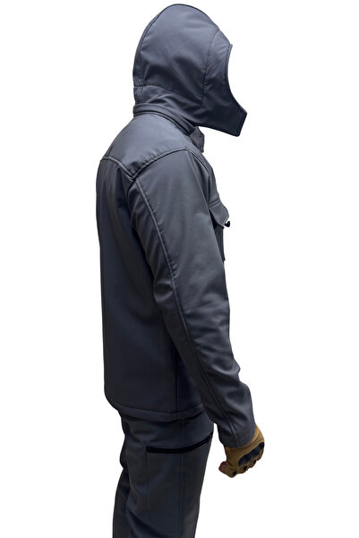 Polviton М'ясна куртка з м'якою оболонкою, водо- та вітронепроникна, з флісовою підкладкою, з капюшоном та без капюшона