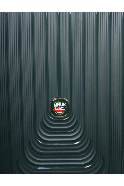 Mnuk Viajero Stra Set of 3 Luggage with Anti-Theft Zipper,TSA Lock, PP Material| Size 28/24/20-Dark Green