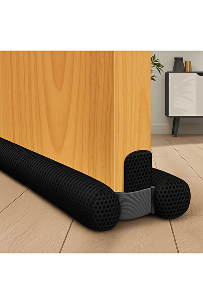 OKAVANGO مانع الرياح تحت الباب، أشرطة نافذة الباب باللون الأسود