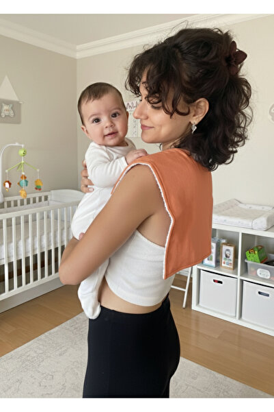 Joyous Mom Kids قماش كتف من القطن العضوي ذو وجهين وقاعدة منشفة - مناديل مبللة...