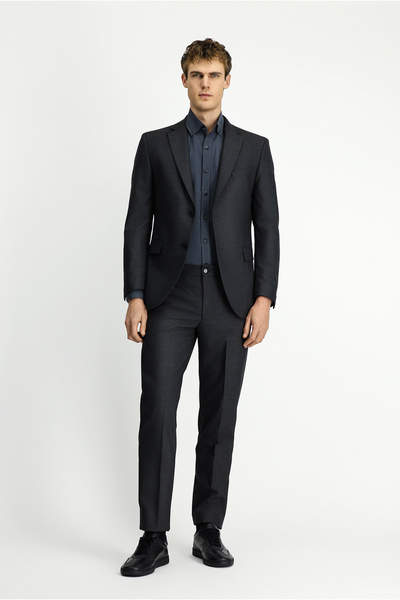 Kiğılı Regular Fit Mono Collar Wool Classic Suit