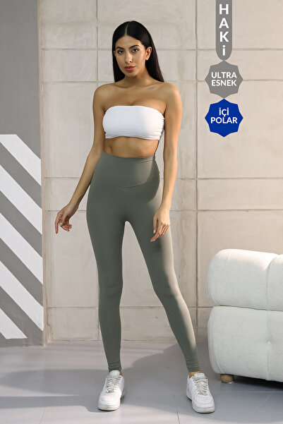 Balenbi Premium γυναικείο χειμερινό κολάν με ψηλόμεσο φλις T εφέ σύσφιξης 1093