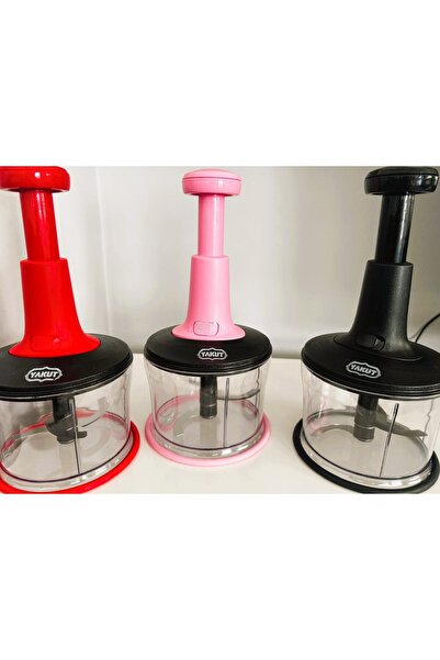 yakuthome Red Steel Blade Top Press Practical Chopper Hand Rondo