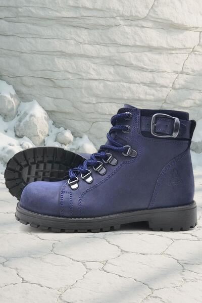 Rakerplus Griffon Справжня шкіра Синій дитячий черевик на блискавці