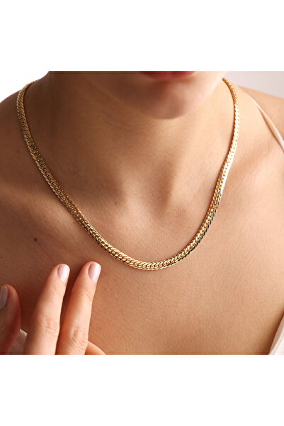 Vitastyle Steel Thick Barley Necklace 50 cm