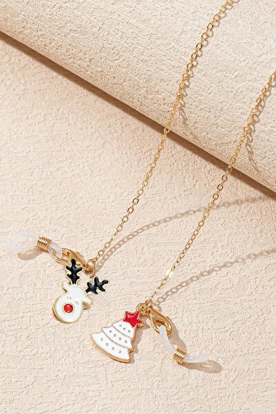 New Obsessions سلسلة النظارة بحزام النظارة على شكل شجرة عيد الميلاد