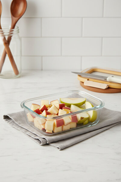 Bambum Moira Glass Storage Container with Lid and Lock 370 ml