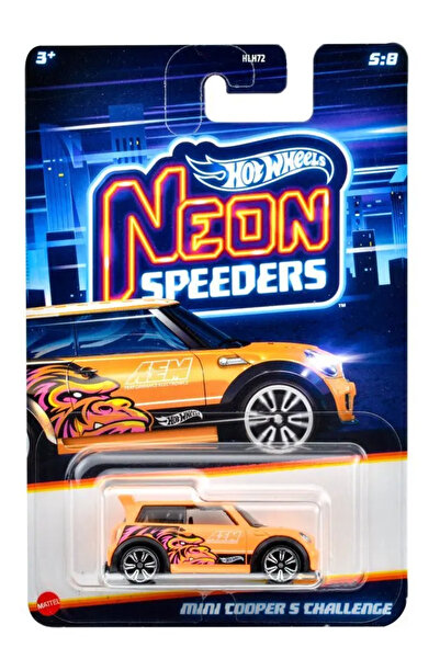 HOT WHEELS Mașinuță Neon Speeders, MINI COOPER S CHALLENGE