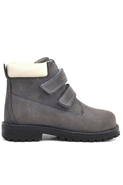 Rakerplus Neson Справжня шкіра Сірий хутряний дитячий чобіт