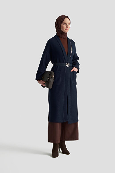 Armine Trend Fermuar Detaylı Cepli Uzun Hırka Modaayka 25AYC532