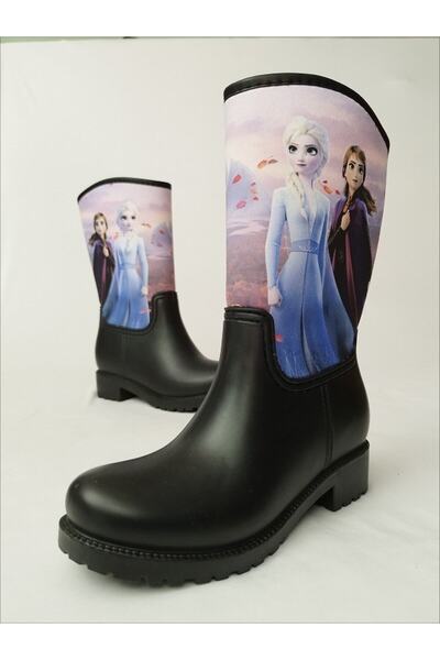 Sea&Blue Elsa Frozen з принтом Водонепроникні дитячі дощові чоботи для дівчаток