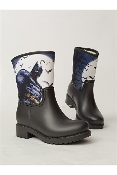 Sea&Blue Batman Baskılı Su Geçirmeyen Erkek Çocuk Yağmur Çizmesi