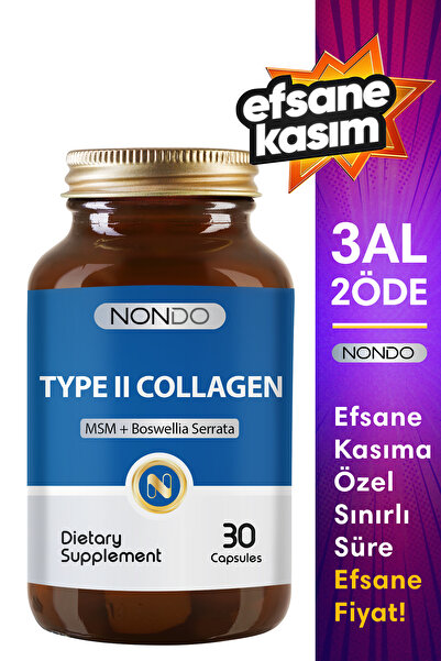 Nondo Tip 2 Kolajen 30 Kapsül ( Msm Akgünlük Ekstresi Type 2 Collagen )