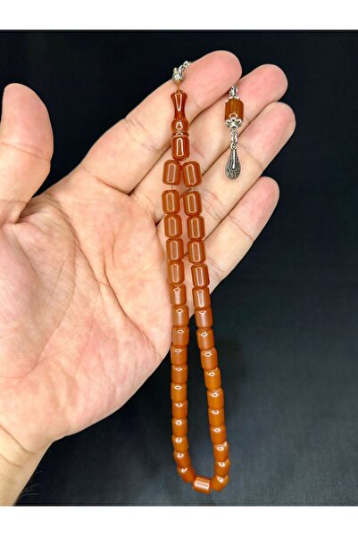 Anemore Collection BEAR ROD AMBER TESBİH MARO CULOARE CAPSULĂ TĂIATĂ 11MM X 7...