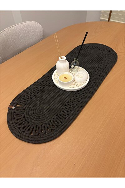 MaVaux Сучасний натуральний джут, візерунчастий, плетений, килимок, стіл, покривало на журнальний столик, бігунок. 30x80