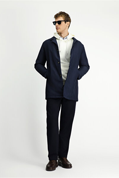 Kiğılı Regular Fit Buttoned Front Quilted Plain Top Coat