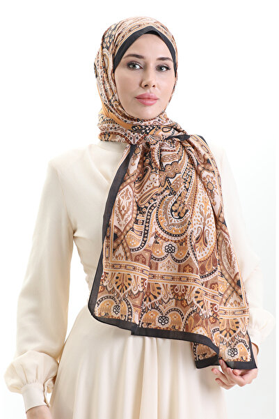 sefamerve Karaca Cotton Şal 82007-12 Siyah Gold