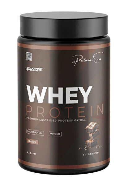 GRIZZONE WHEY PROTEIN PRO WPC80 420 GR 14 SERVIS BROWNIE AROMALI
