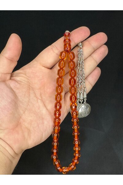 Anemore Collection مسحوق كهرمان مسبحة عسل ملون كبسولة قطع 11 مللي متر × 9 ملل...