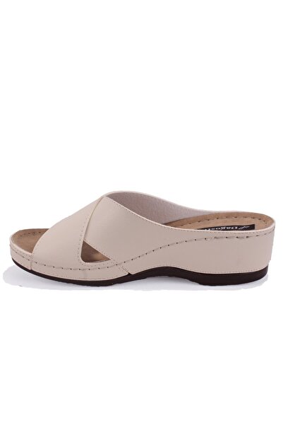 DAGOSTER Dza37-1802 Beige Daily Orthopedic Women's Slippers