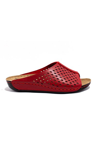 DAGOSTER DZA37-512 Κόκκινες καθημερινές ορθοπεδικές γυναικείες παντόφλες