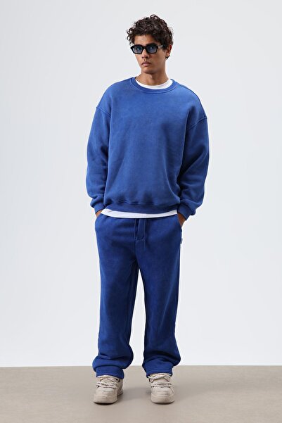 VAMOSCLO Washable Baggy Sweatpants Bottom Cobalt