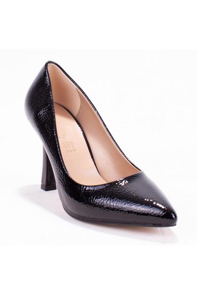 DAGOSTER DZA07-388451 Pantofi de damă cu toc stiletto din piele lacuită neagră