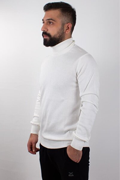 Twister Jeans Twister 3623 Ecru Turtleneck Men's Sweater