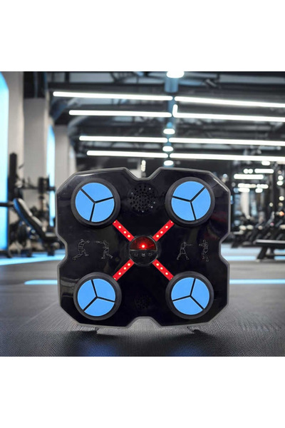 varioshop Interactive Boxing Target with Music, Bluetooth, LED, USB-C, 9 Speeds, Gloves Included