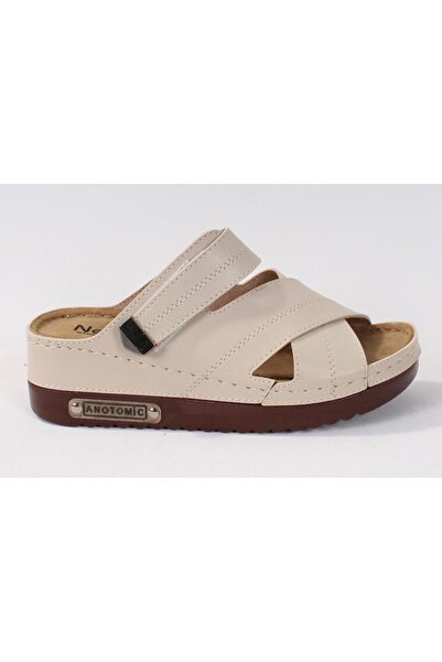 DAGOSTER DZA37-3005 Μπεζ καθημερινές ορθοπεδικές γυναικείες παντόφλες