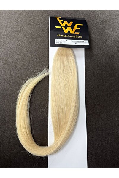 EWWE Επεκτάσεις μαλλιών Nanoring Remy 60 Cm Ανοιχτό ξανθό μπεζ